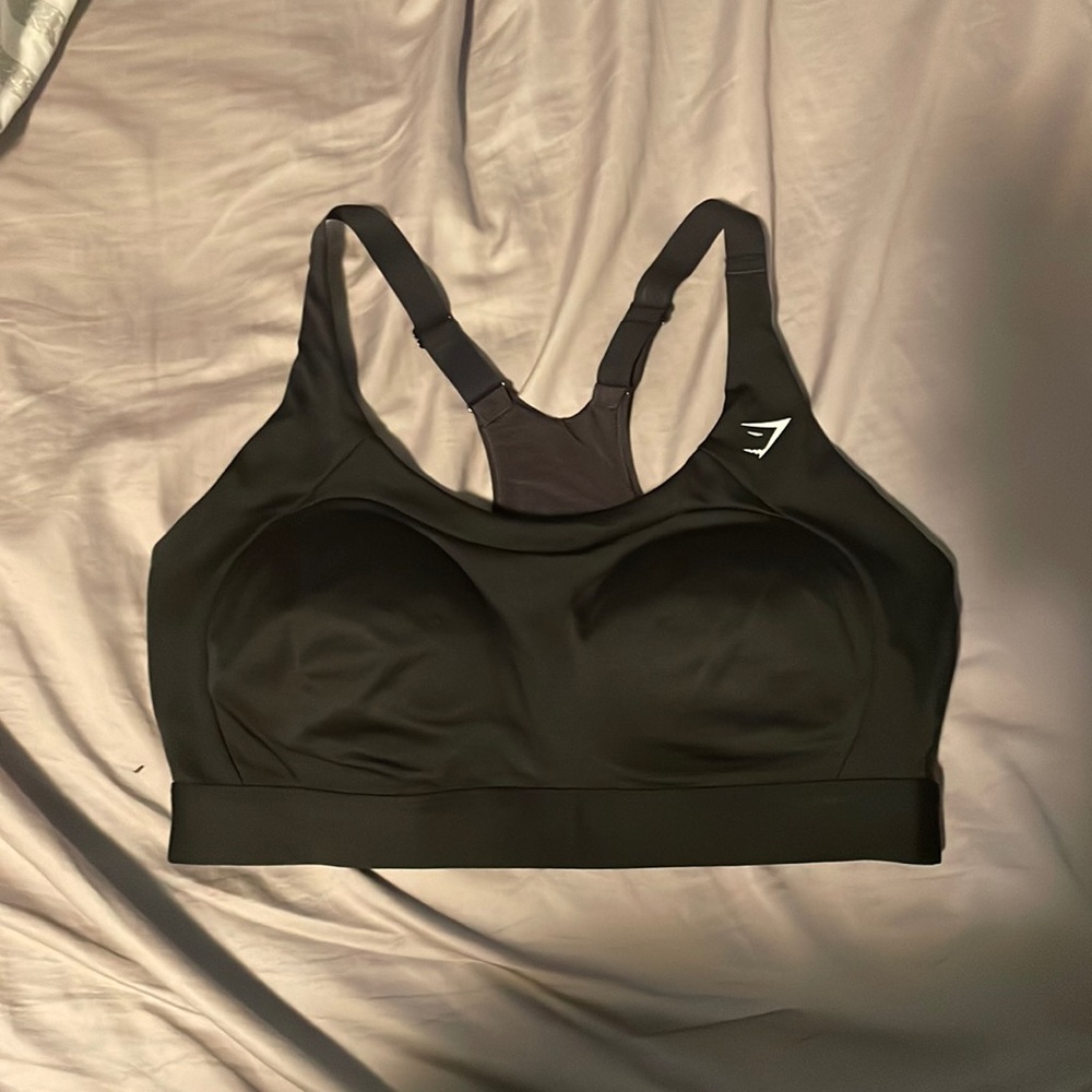 Never worn black Gym Shark Sports bra size L
